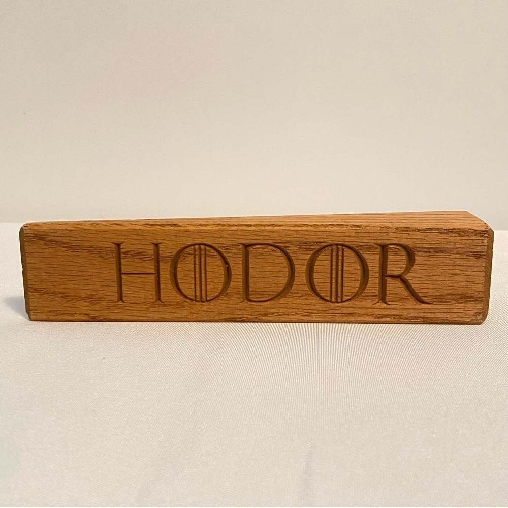 Hodor Game Of Thrones Wooden Door Stop